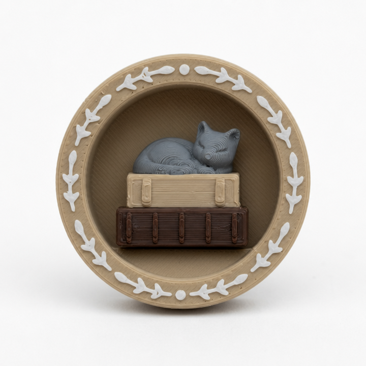 Sleeping Cat Book Nook Clicker