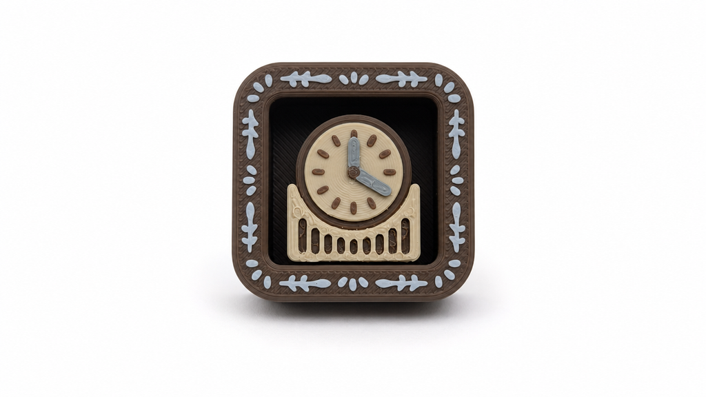 Vintage Clock Book Nook Clicker